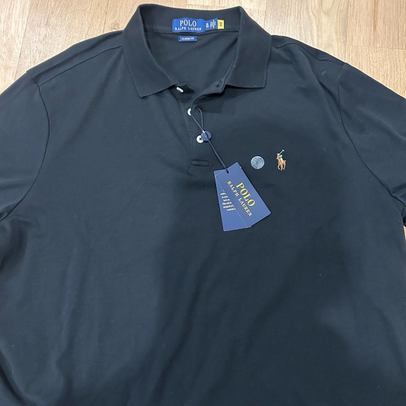 Polo Ralph Lauren Black Polo Shirt Size XL - Picture 2 of 4